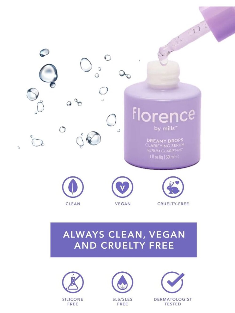 florence by mills Dreamy Drops Hydrating Serum